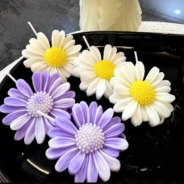 Spring Flower Handmade Candle - One Candle
